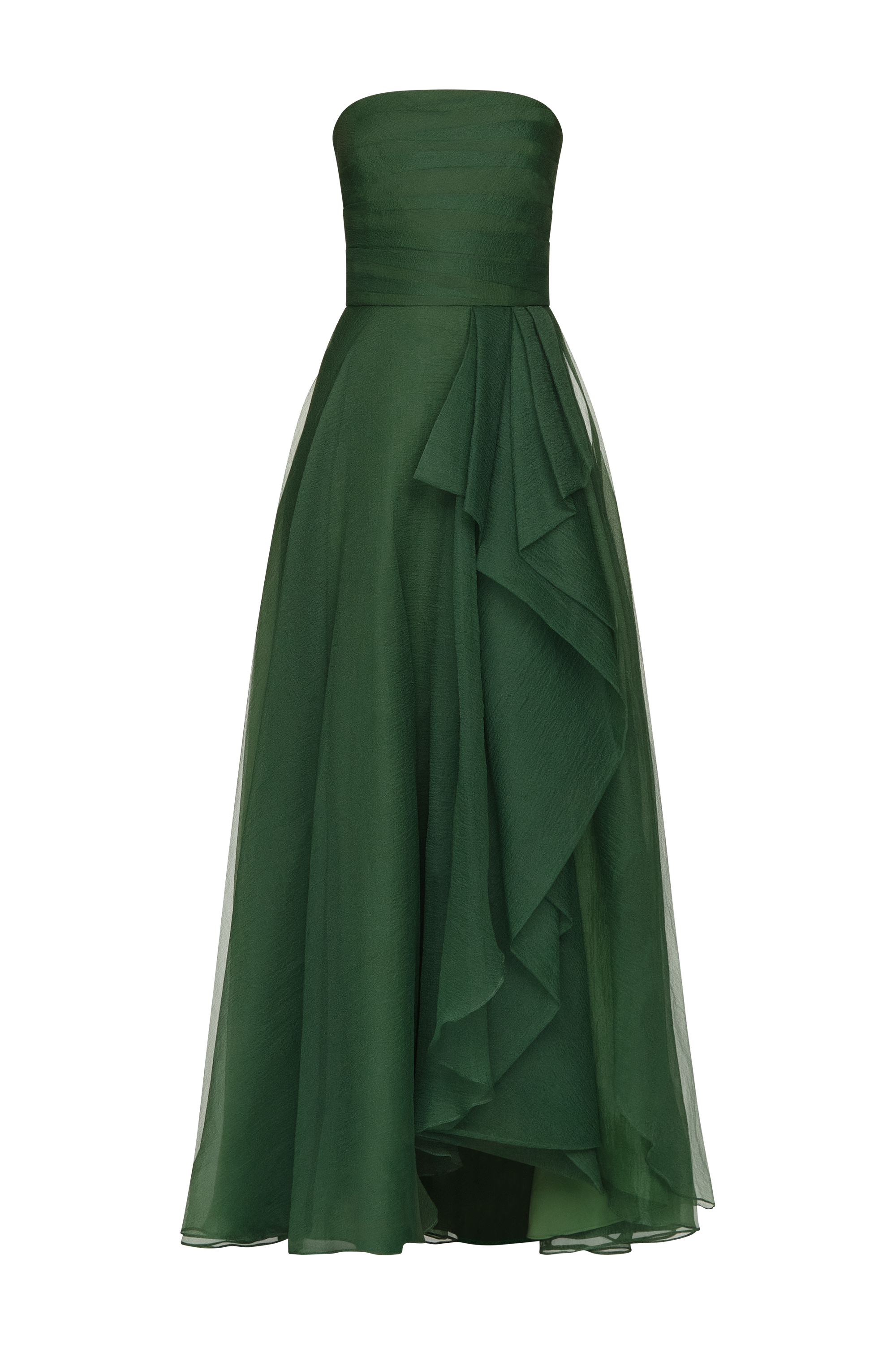 Teresa Strapless Draped Gown