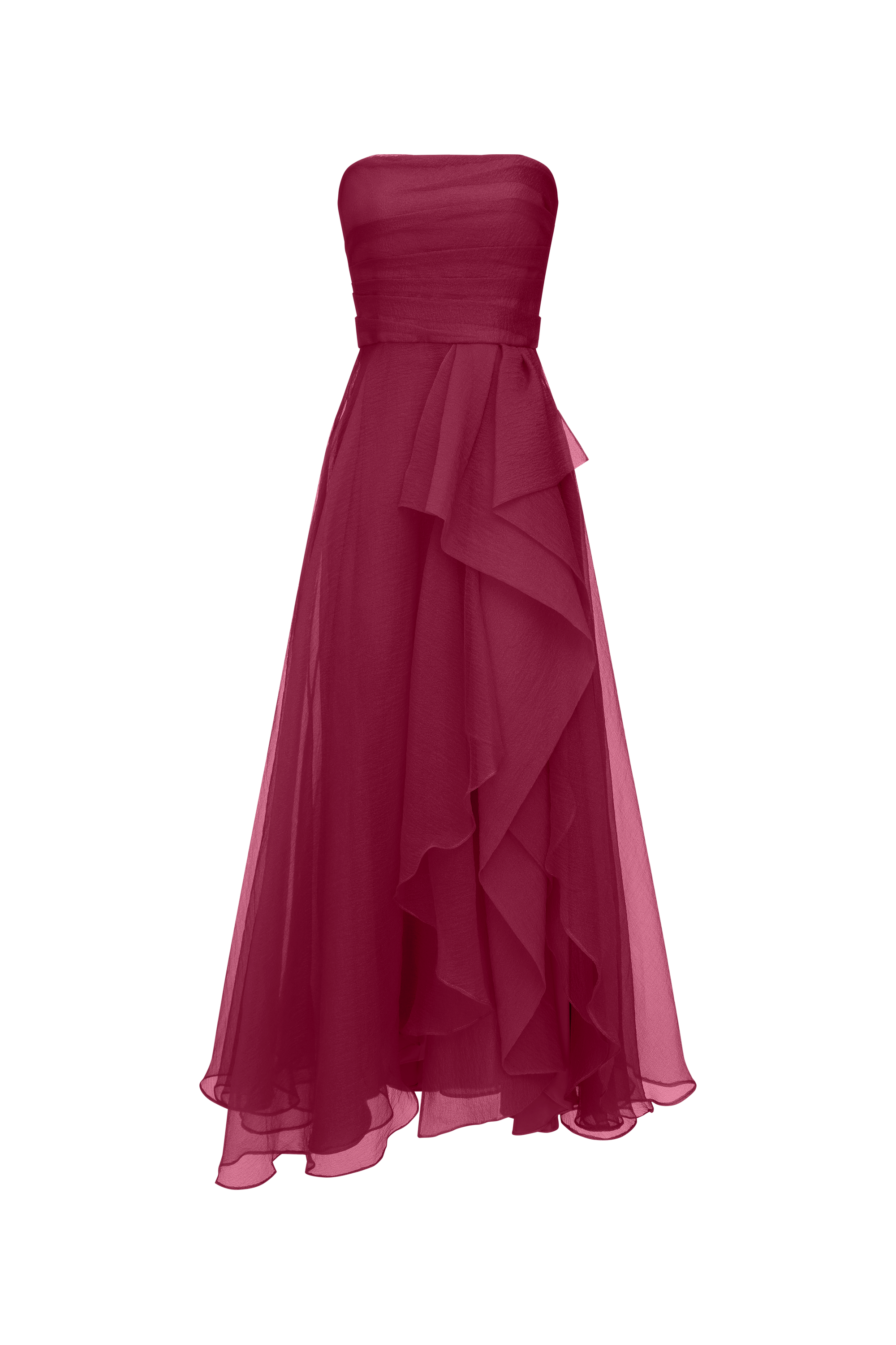 Teresa Strapless Draped Gown