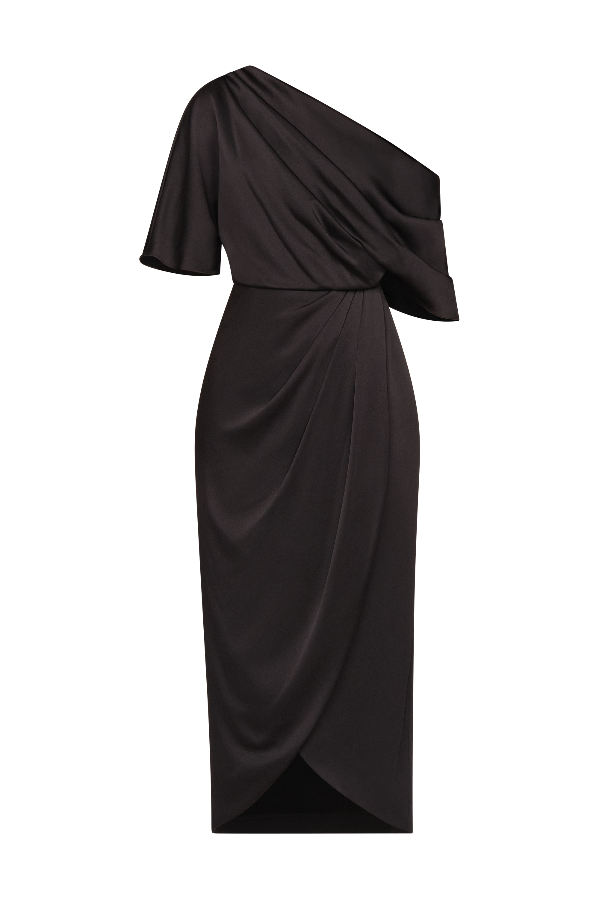 Rayna One Shoulder Draped Gown