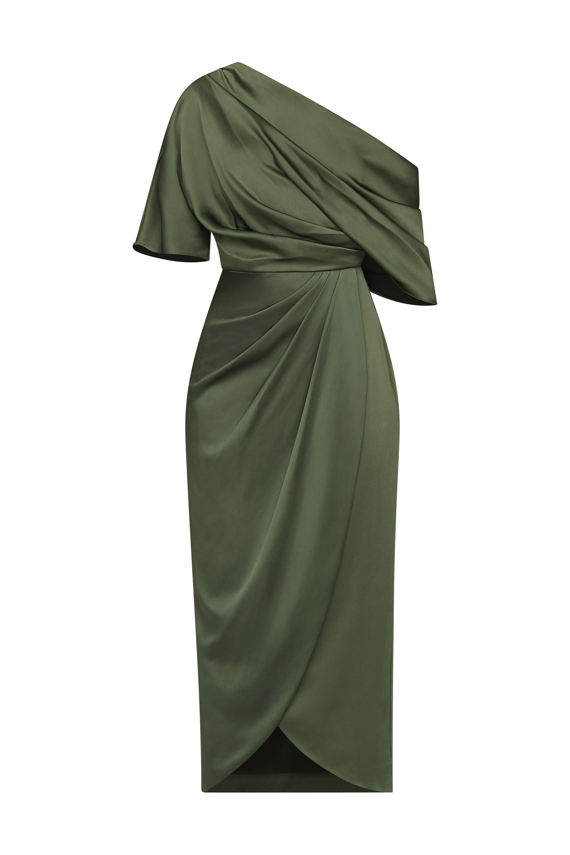 Rayna One Shoulder Draped Gown