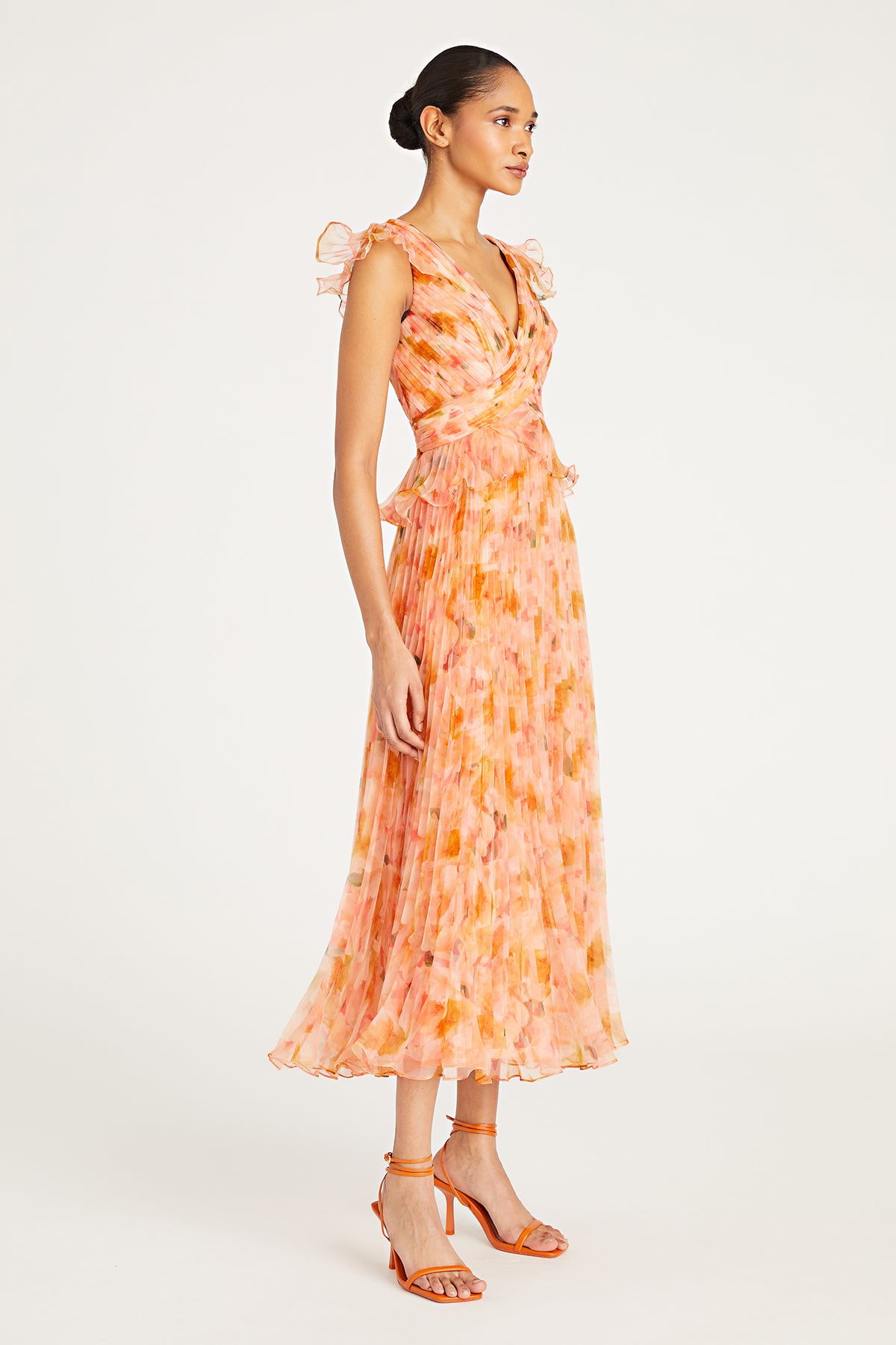 Holly Pleated Tea Length Gown