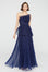 Delphine Pleated Organza Gown