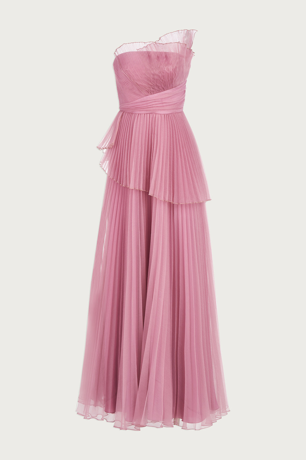 Delphine Pleated Organza Gown – THEIA