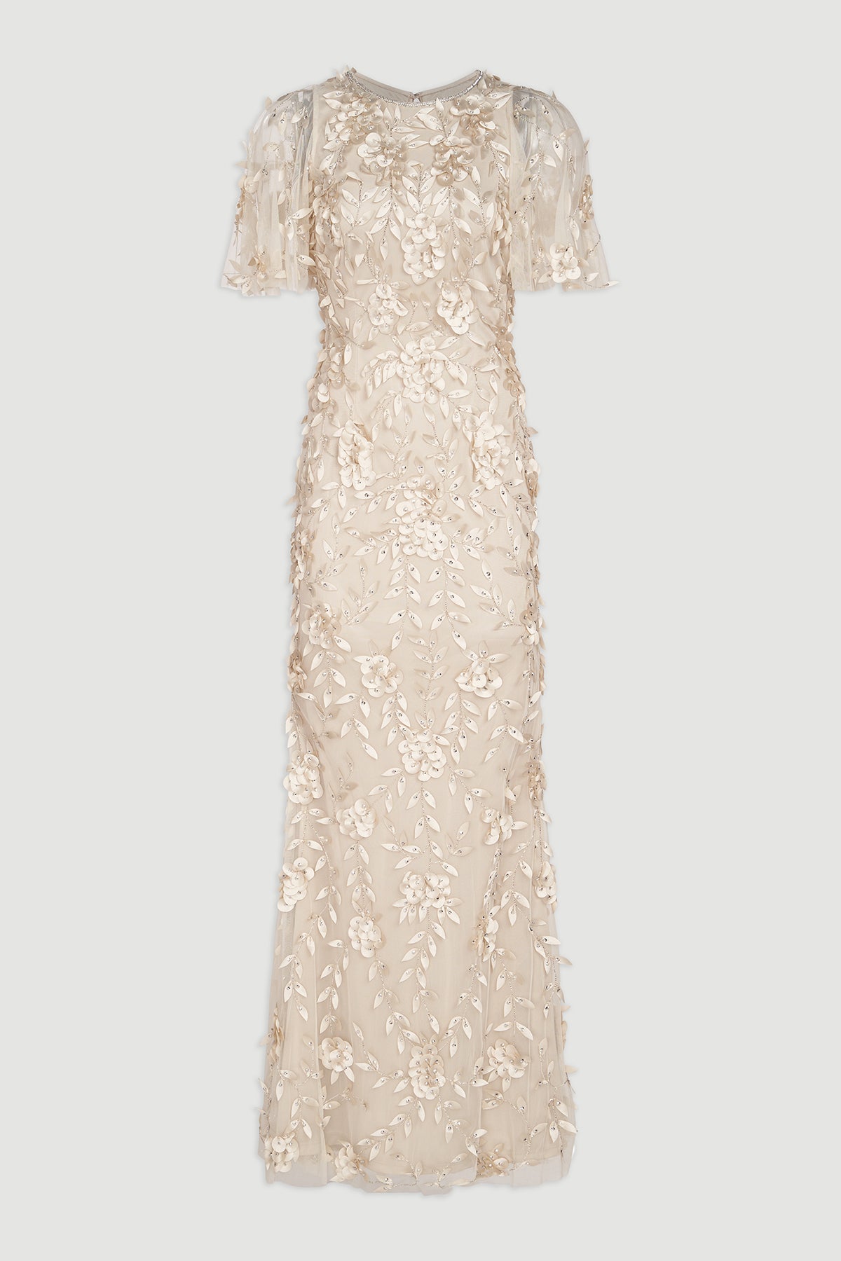 Flutter Sleeve Petal Dress THEIA Flutter Sleeve Petal Dress THEIA