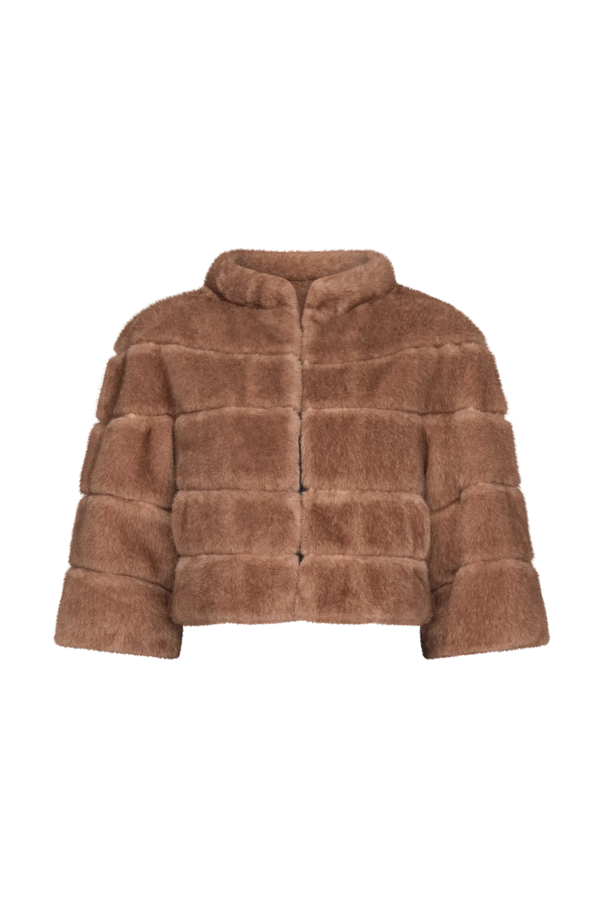 Varna Faux Mink Cropped Jacket