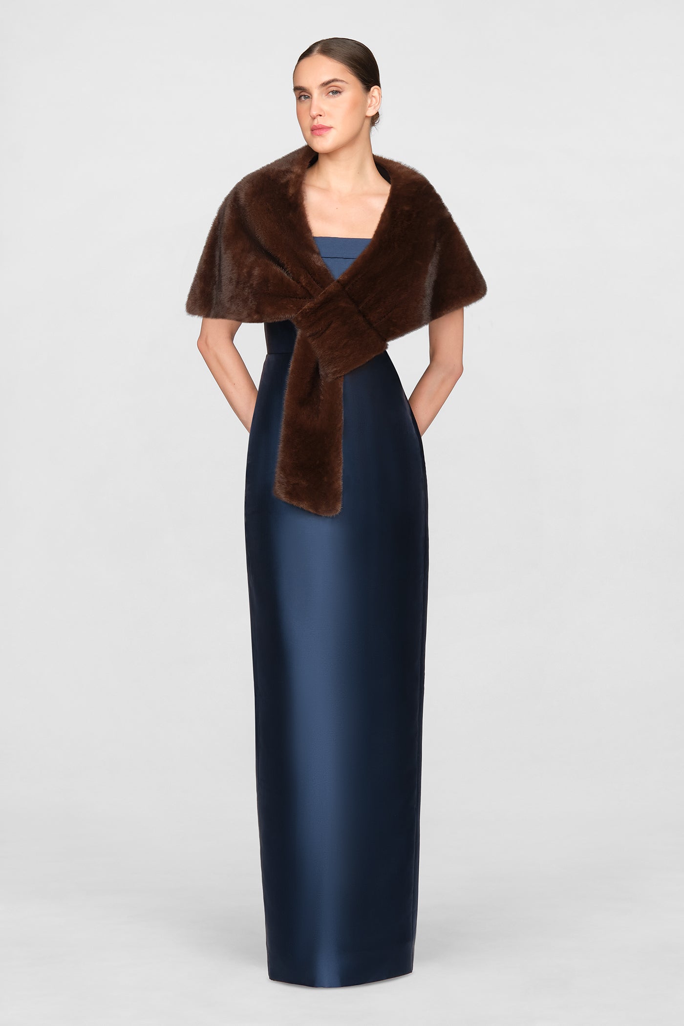 Ayana Faux Mink Cape