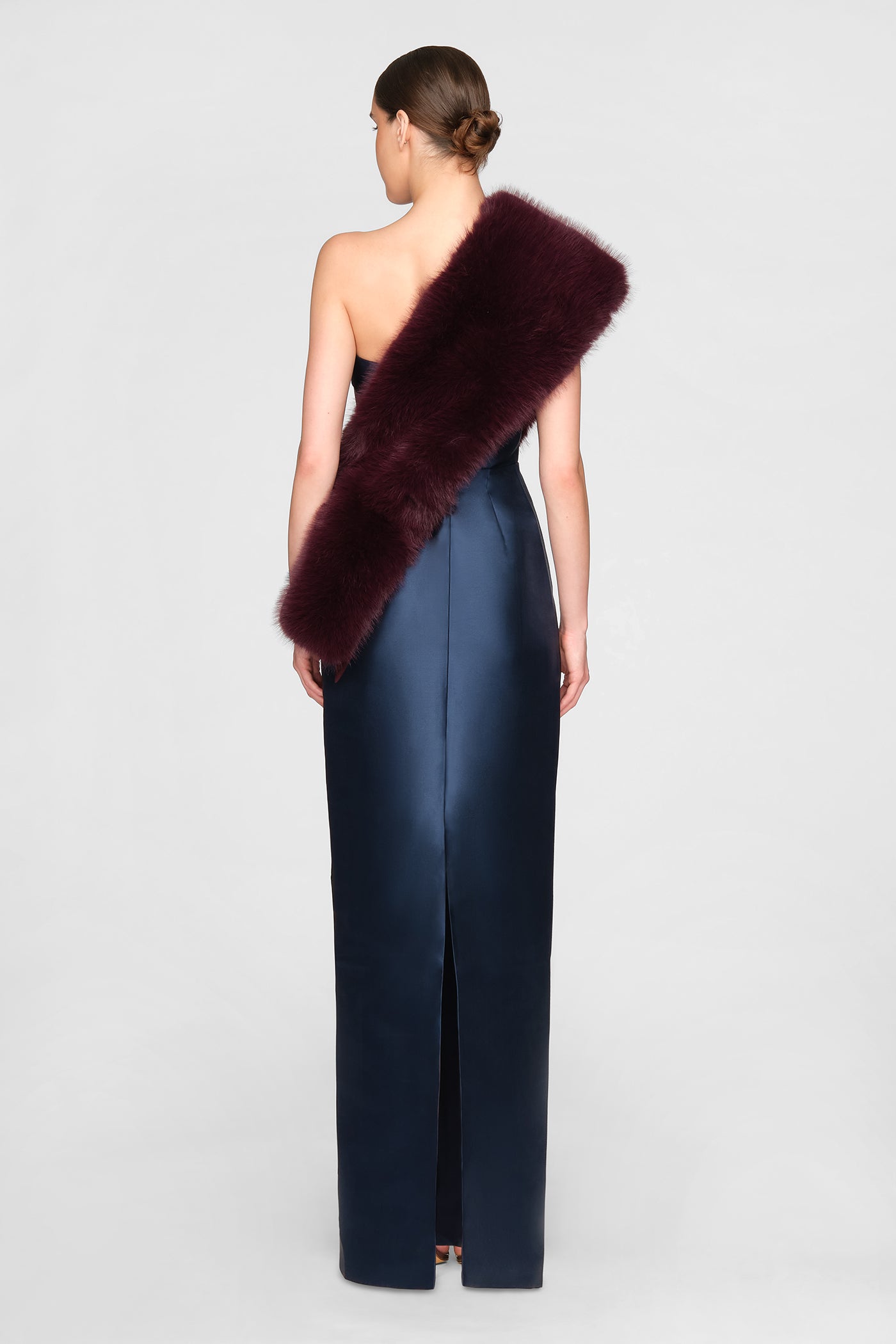 Kay Faux Fox Asymmetric Stole