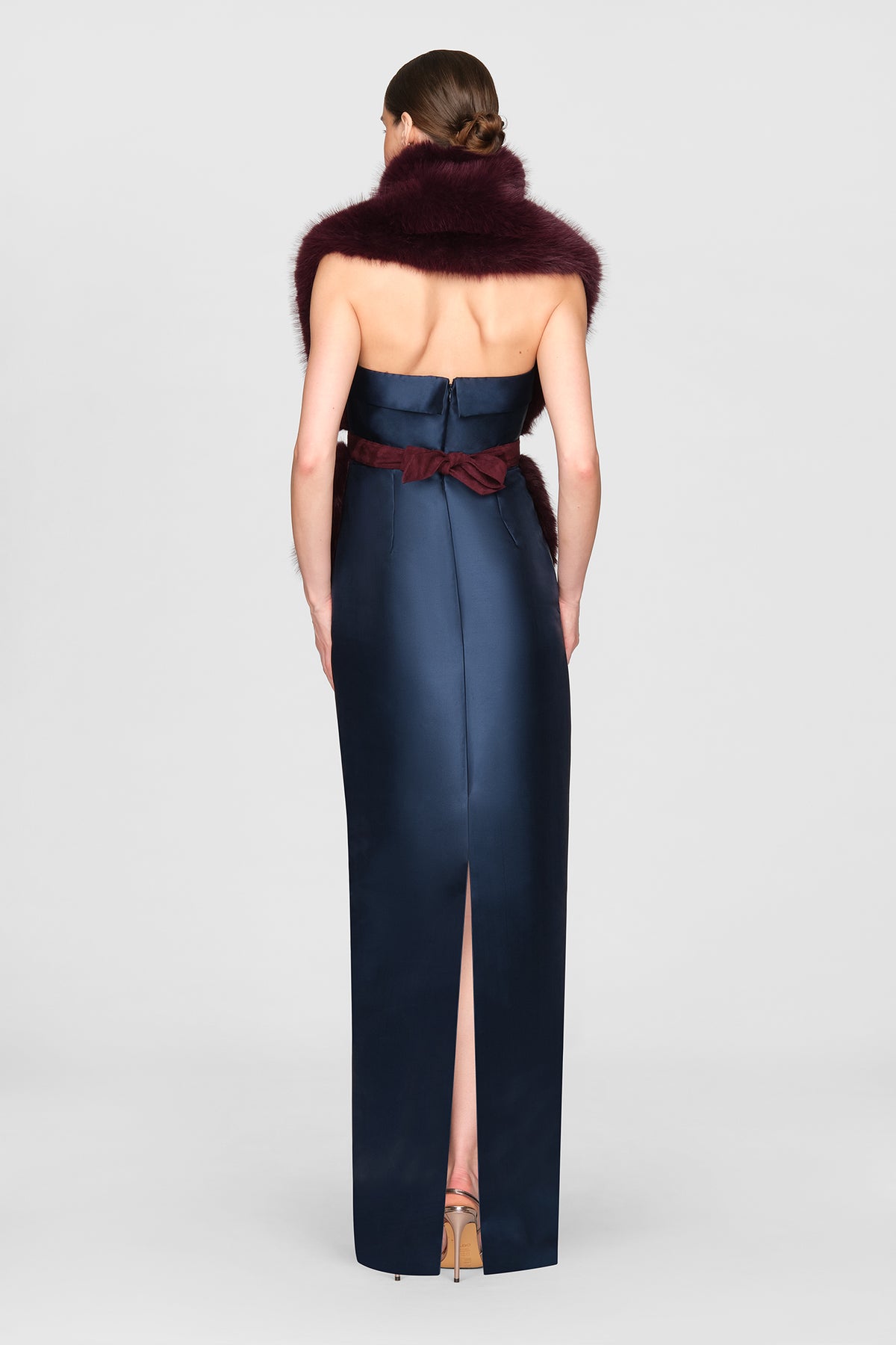 Kay Faux Fox Asymmetric Stole