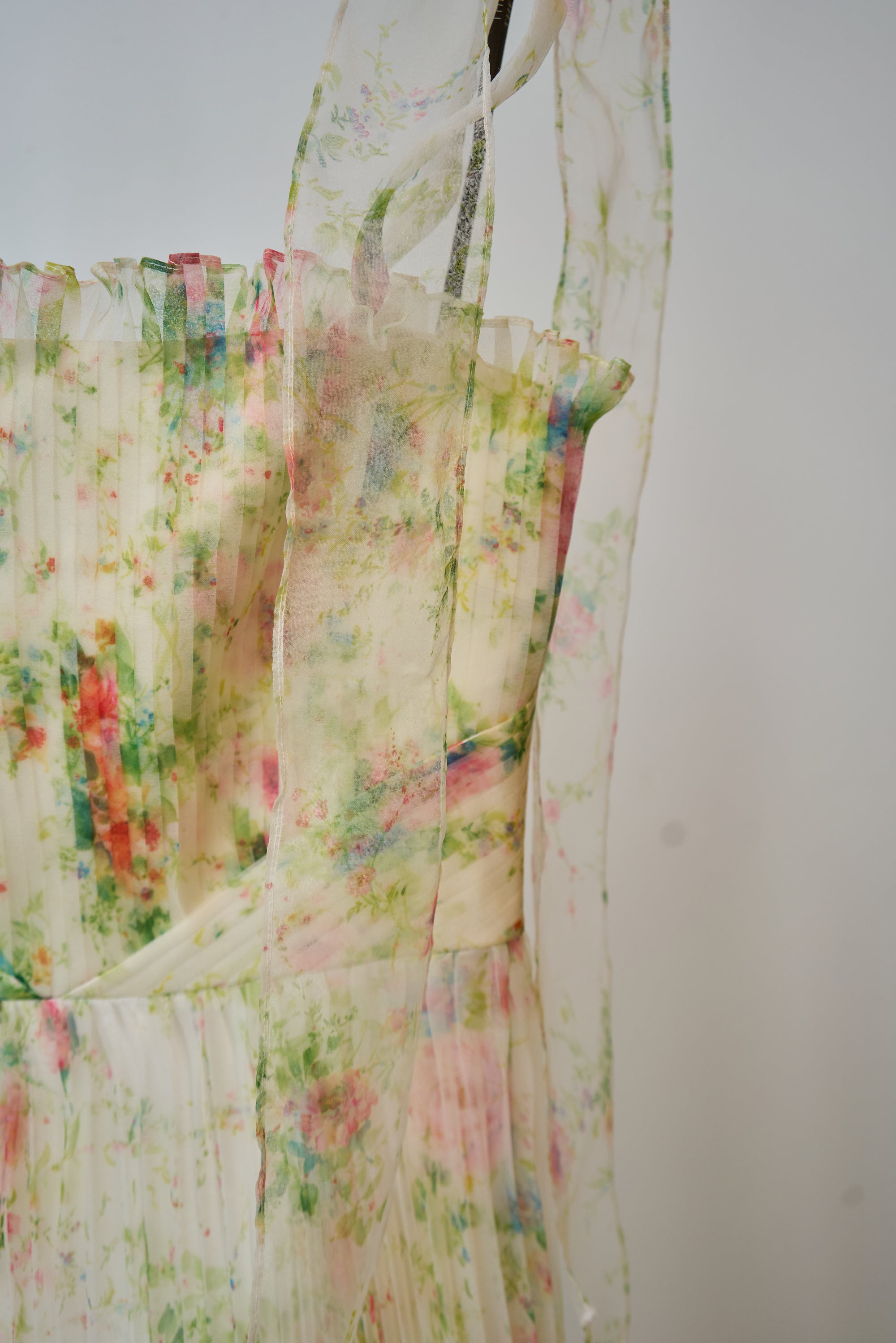 Betty Pleated Organza Dress