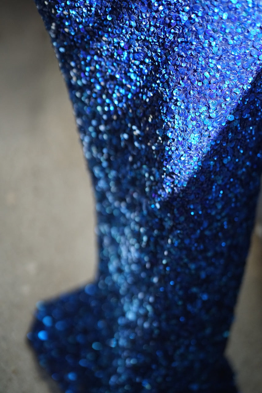 Dina Beaded Column Gown