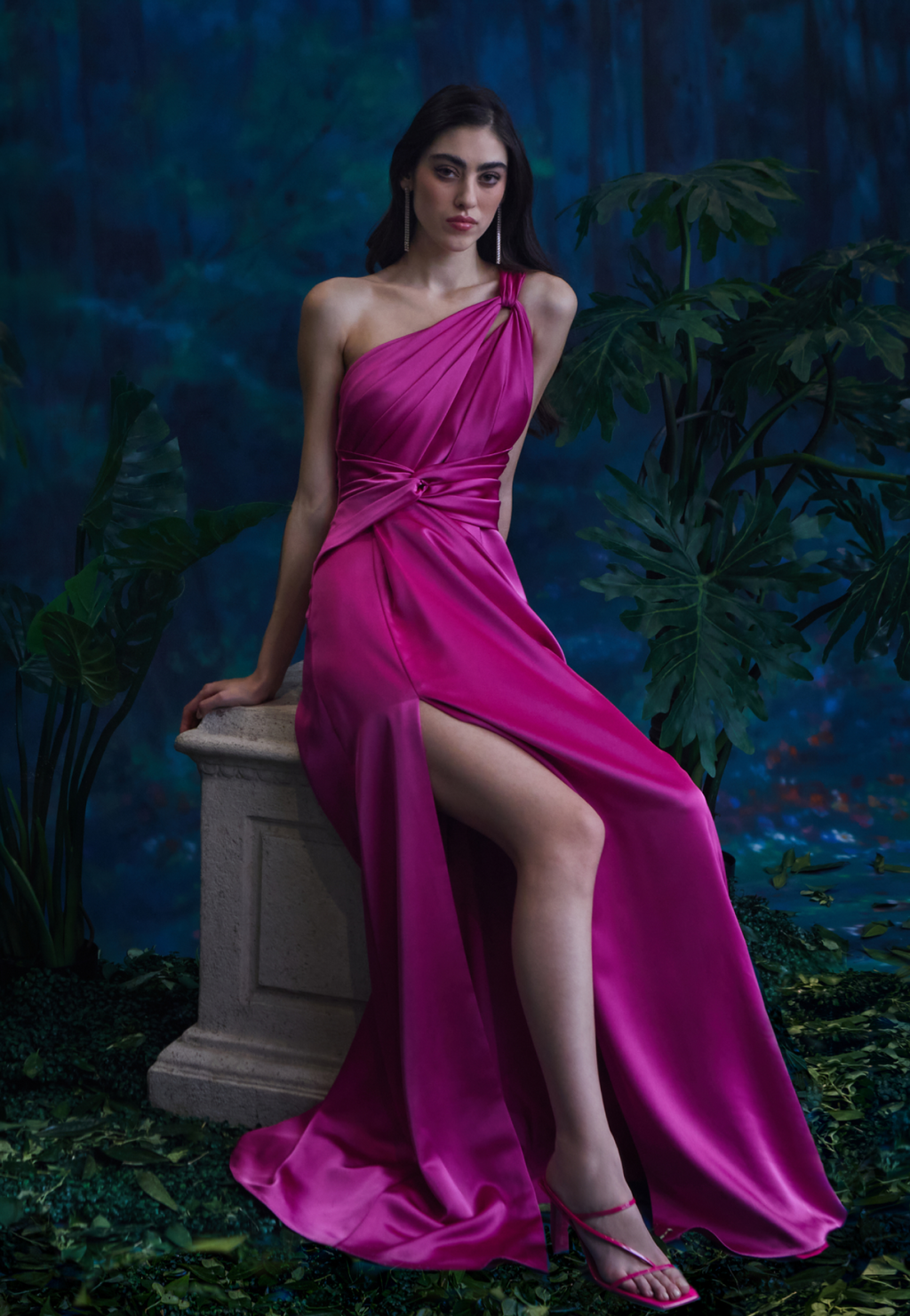 lord and taylor evening dresses on sale Watermelon Colorful Bridesmaid Maxi Dress Floor-Length V-Neck Maid of Honor Dress