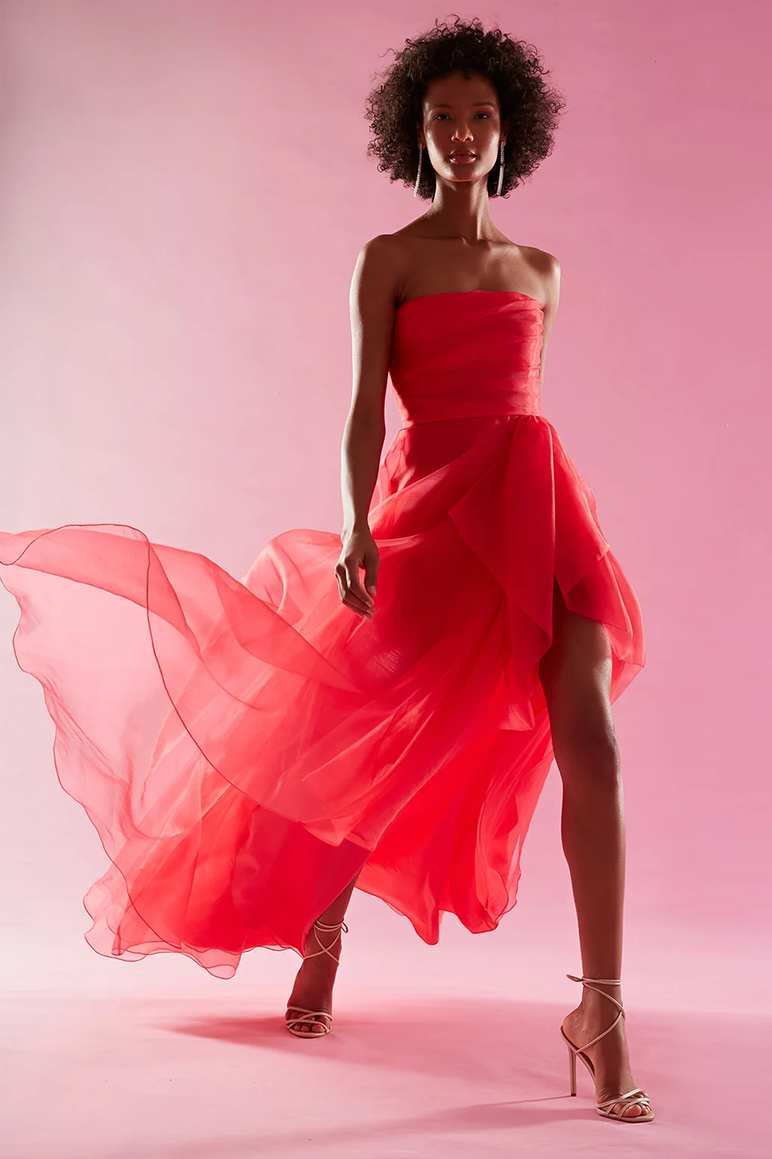 Teresa Strapless Draped Gown
