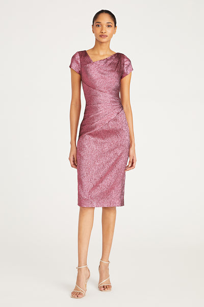 Rose Asymmetric Cocktail Dress