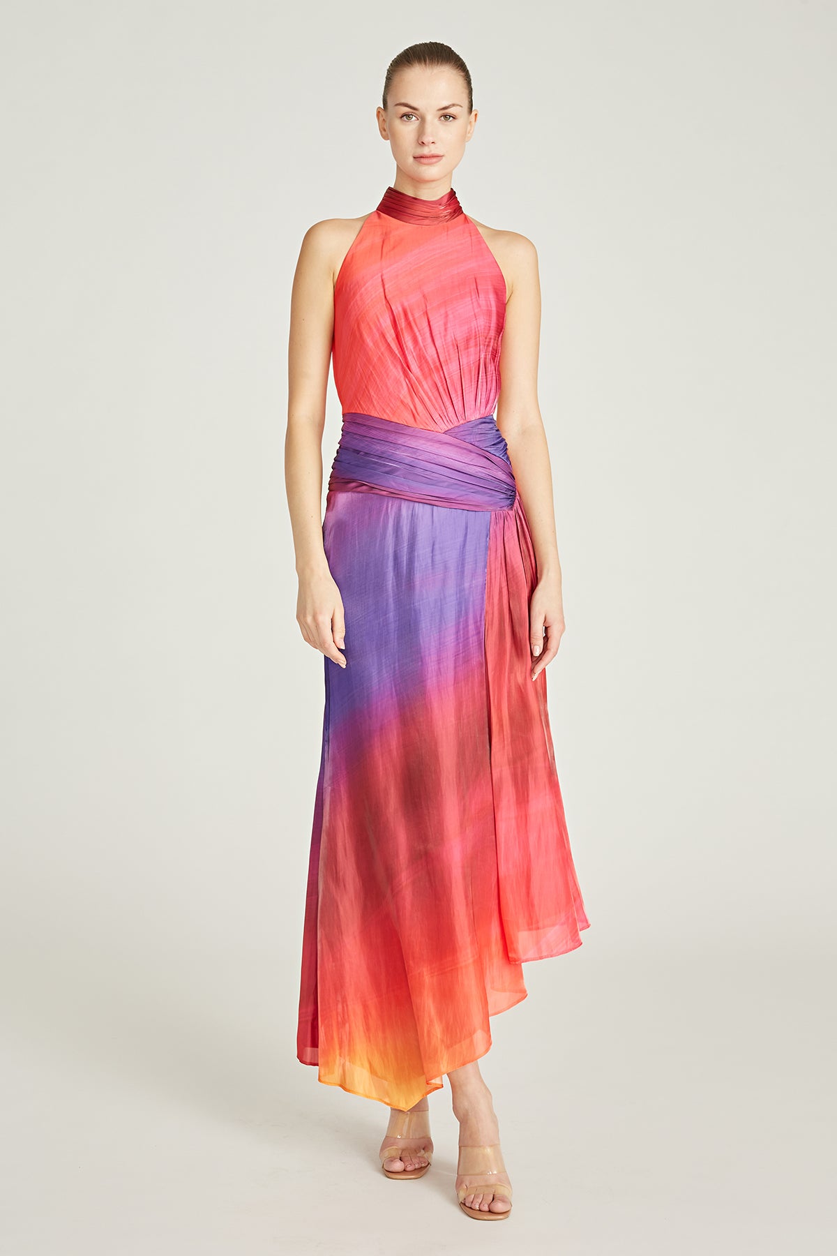 Yara Asymmetrical Midi Dress