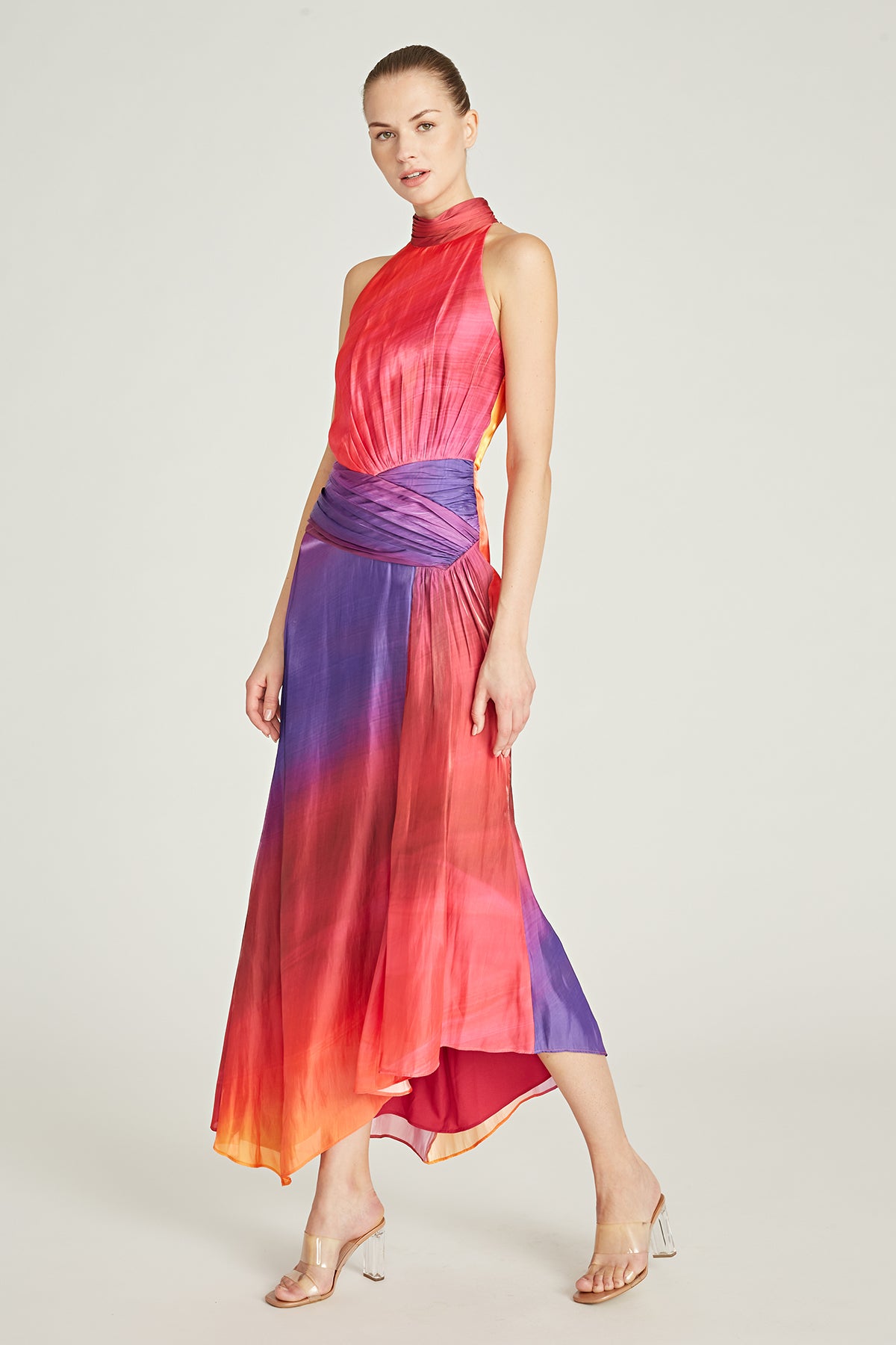 Yara Asymmetrical Midi Dress