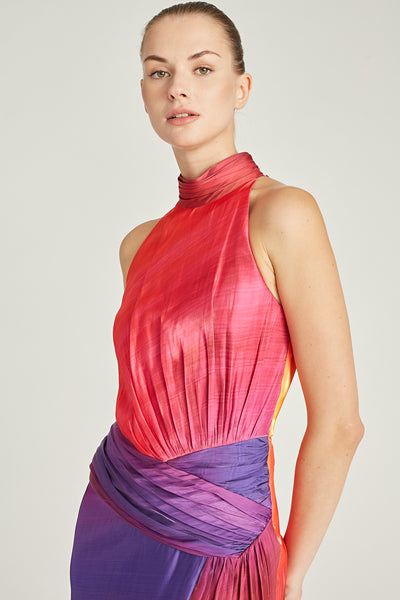 Yara Asymmetrical Midi Dress