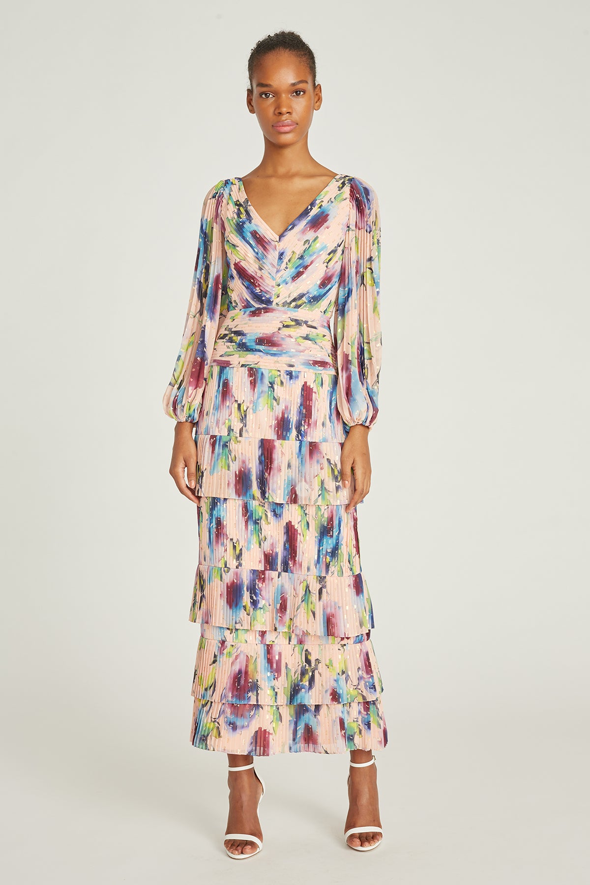 Ellis Pleated Ankle Dress