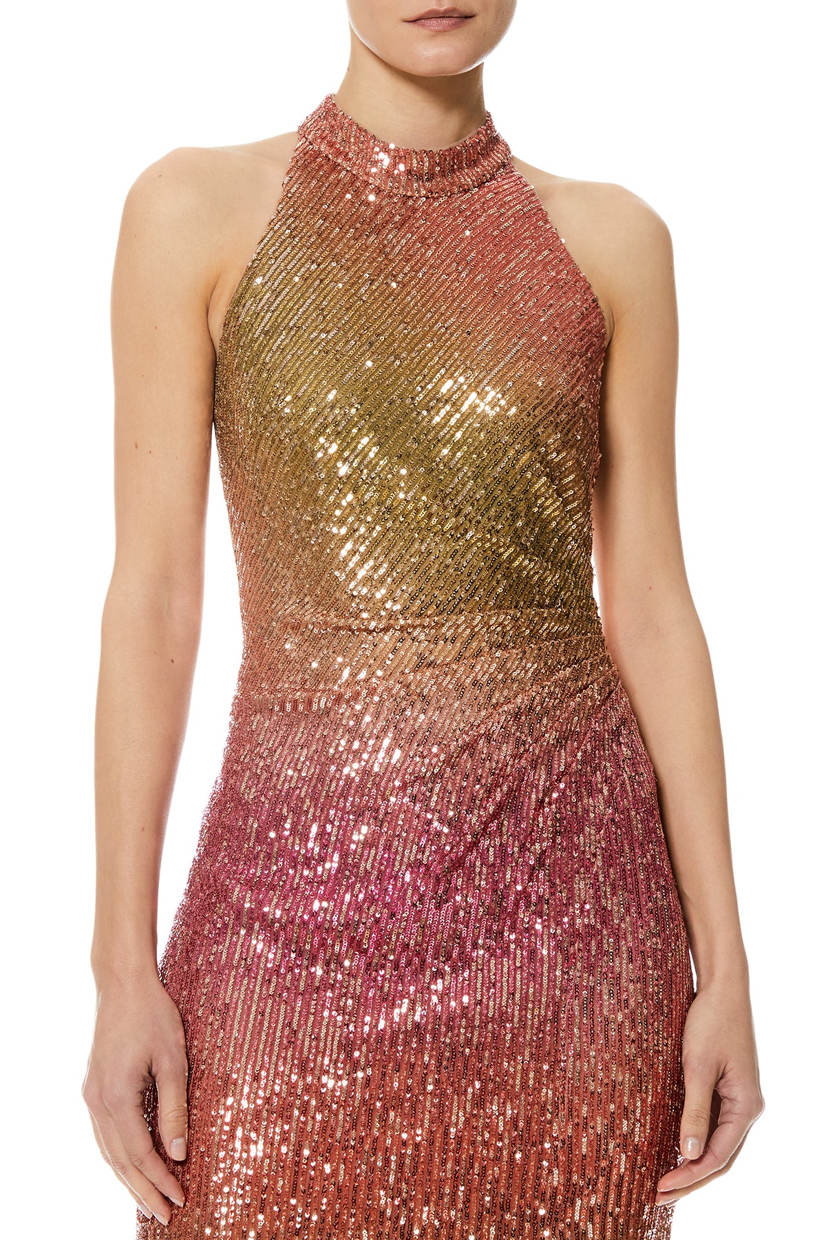 Dana Mock Neck Midi Dress