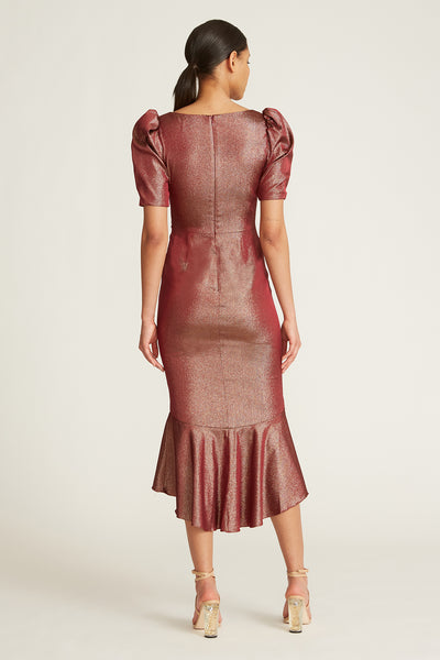 Mya V-Neck Midi Dress