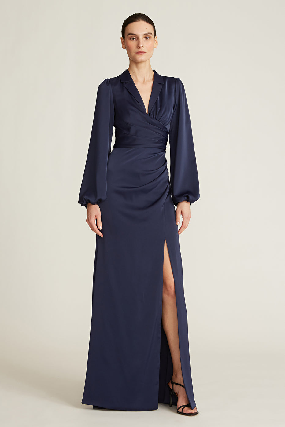 Theia - Kali Shirtdress Gown - French Navy