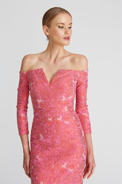 Annette 3/4 Sleeve Midi Dress