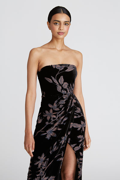 Janette Strapless Column Gown