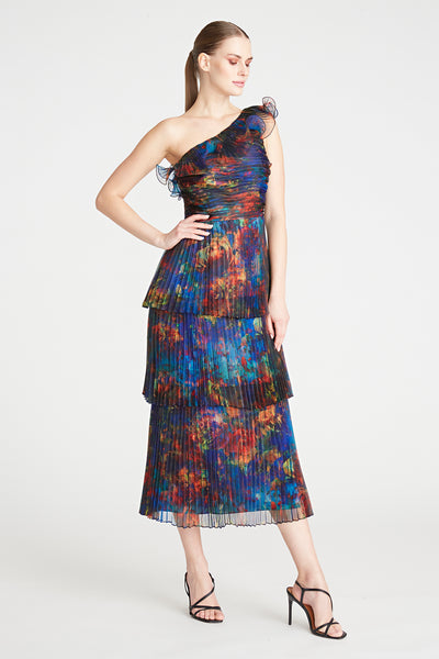 Galina 3-Tiered Midi Dress