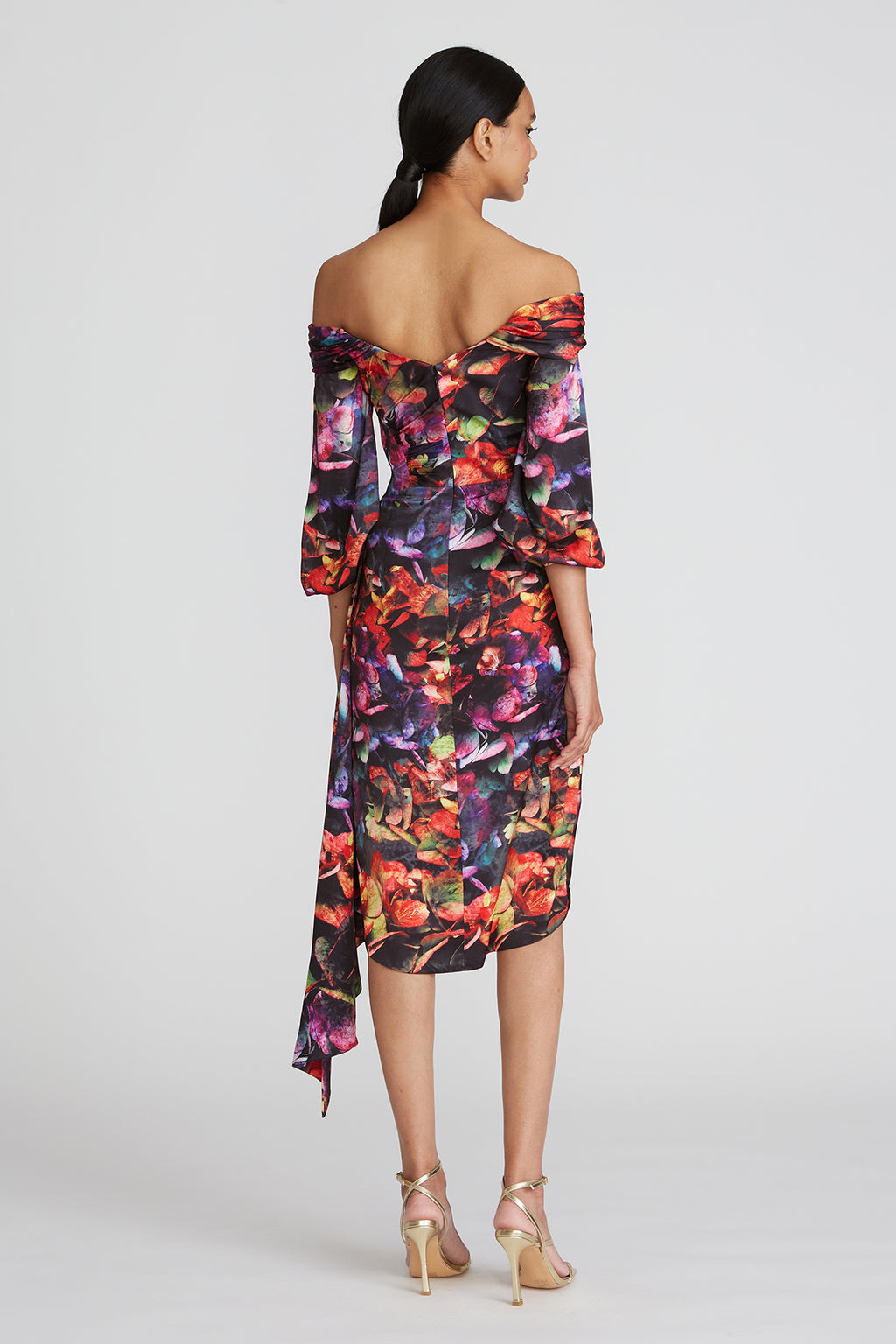 Theia - Marion Off The Shoulder Dress - Prisma Petals