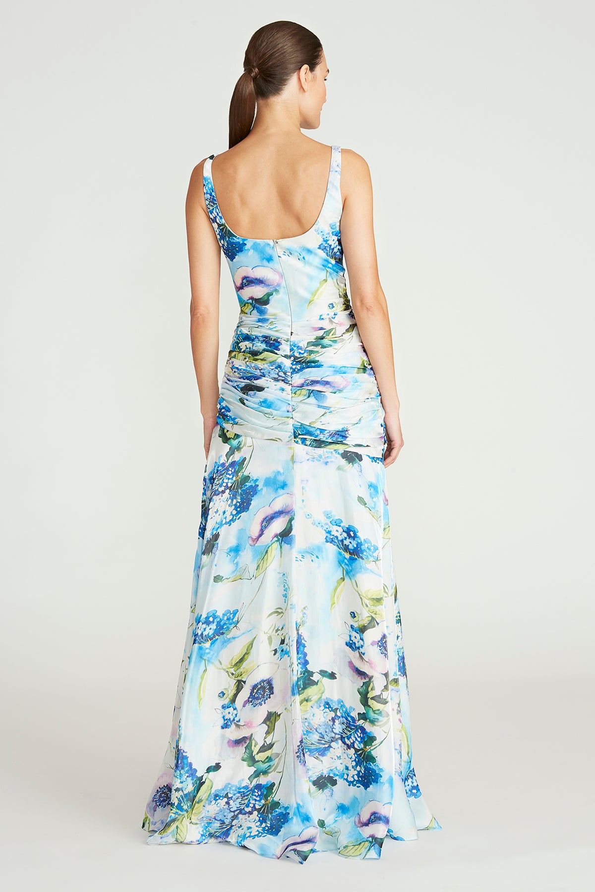 Mina Draped Liquid Gown