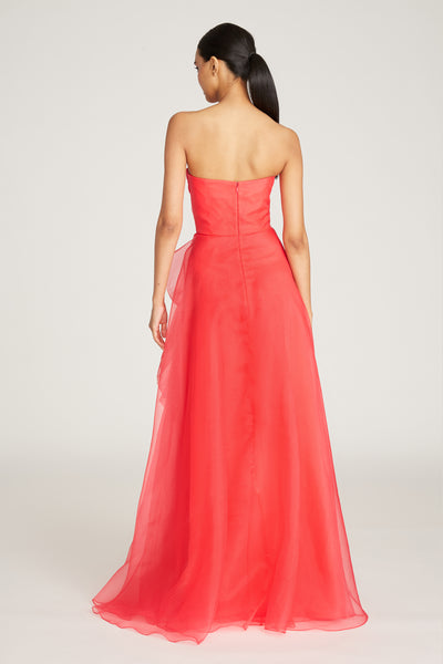 Teresa Strapless Draped Gown