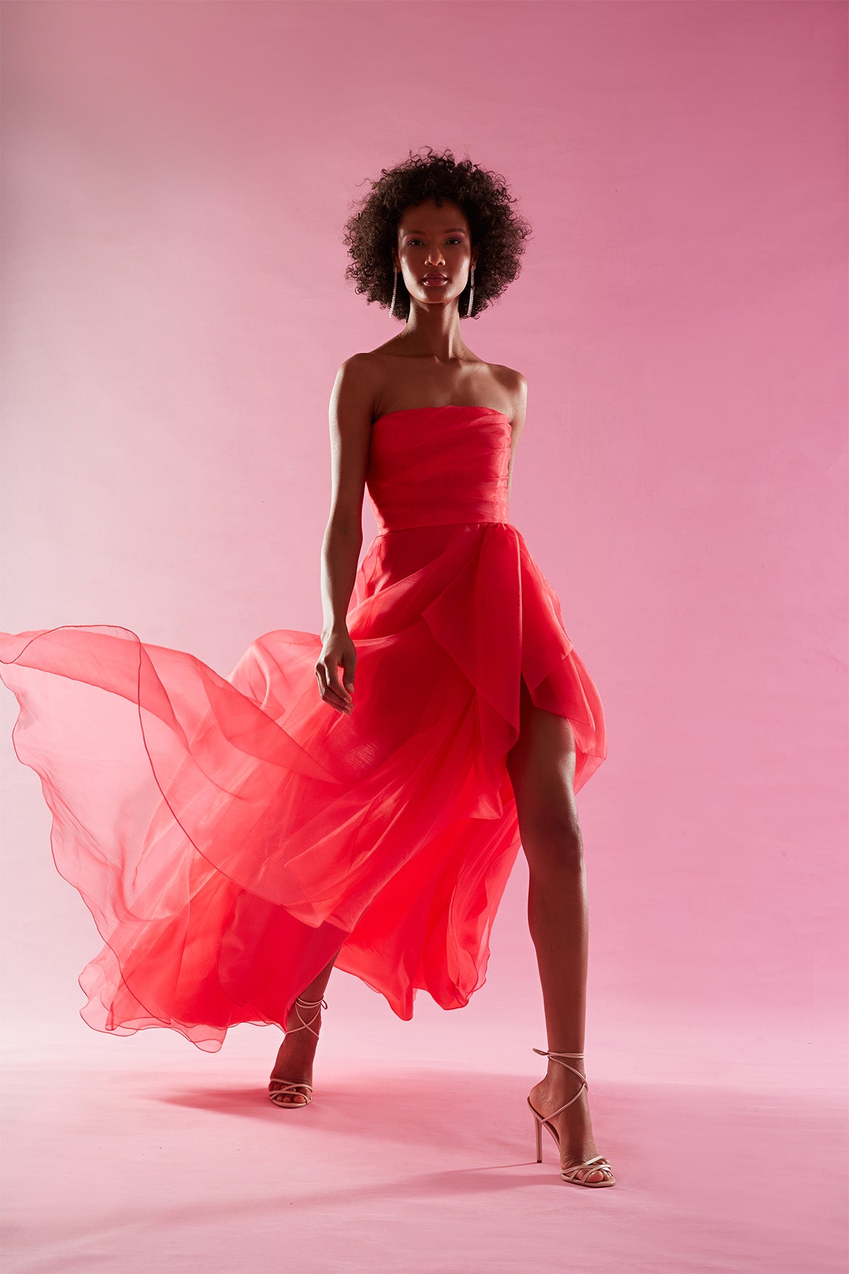 Teresa Strapless Draped Gown