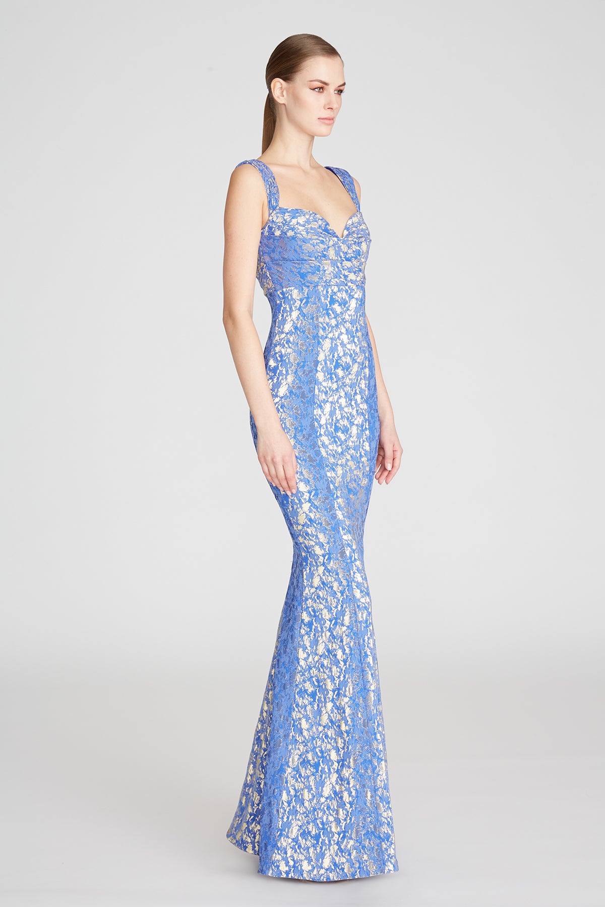 June Stretch Jacquard Gown