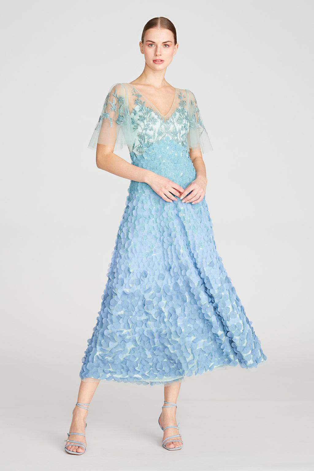 Odette Ombre Petal Dress – THEIA