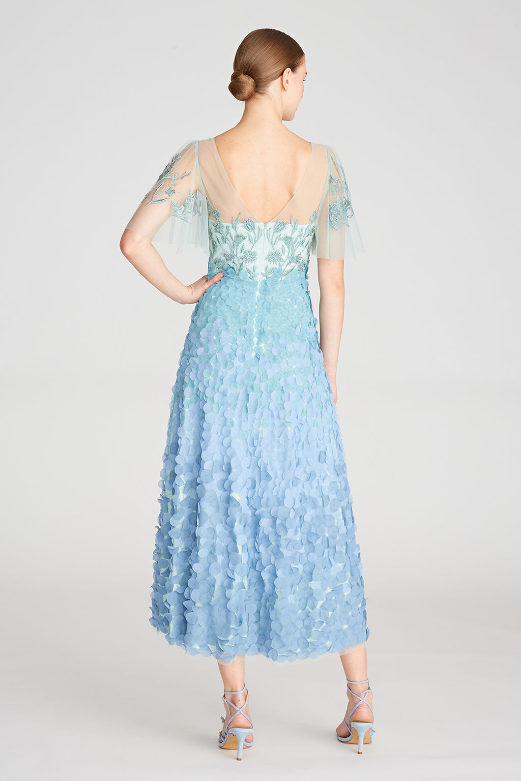 Odette Ombre Petal Dress – THEIA