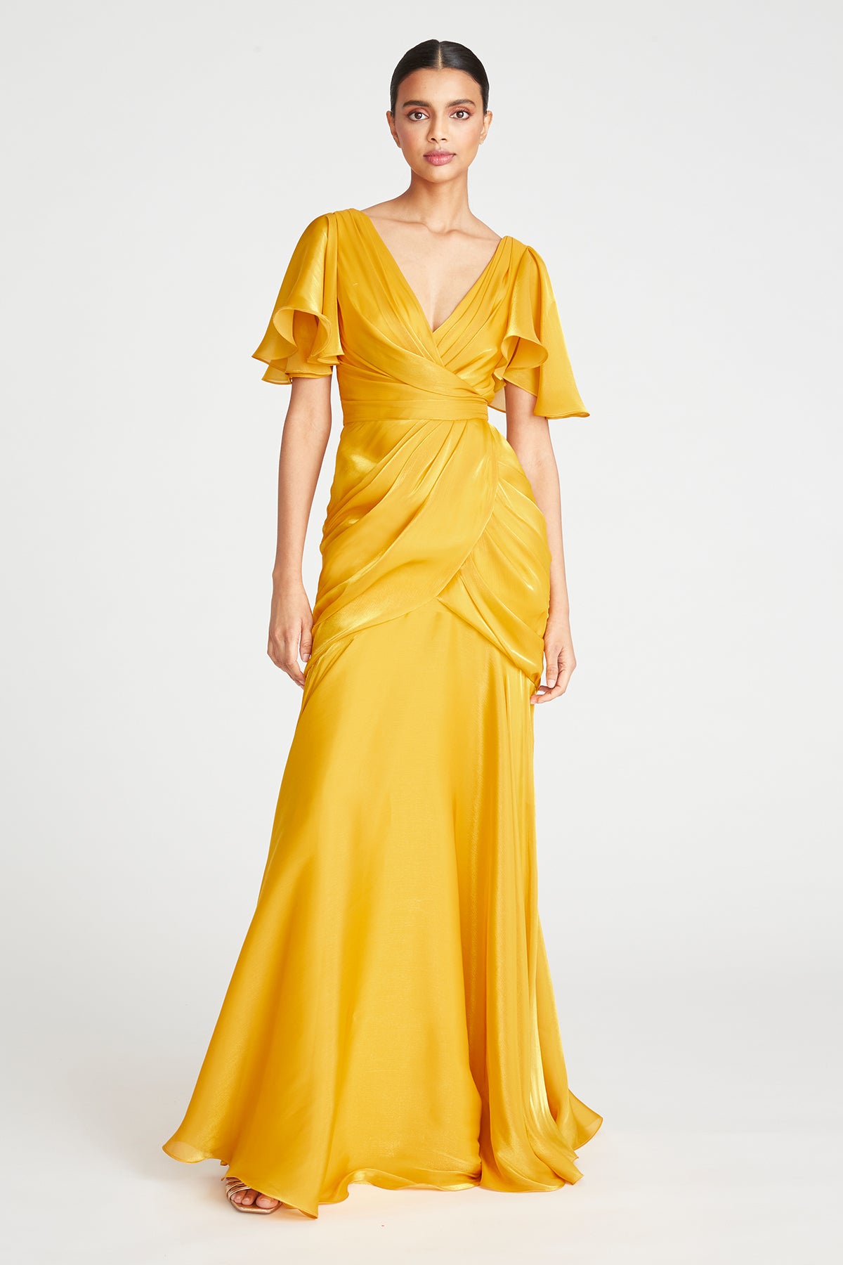 Tamara Flutter Sleeve Gown