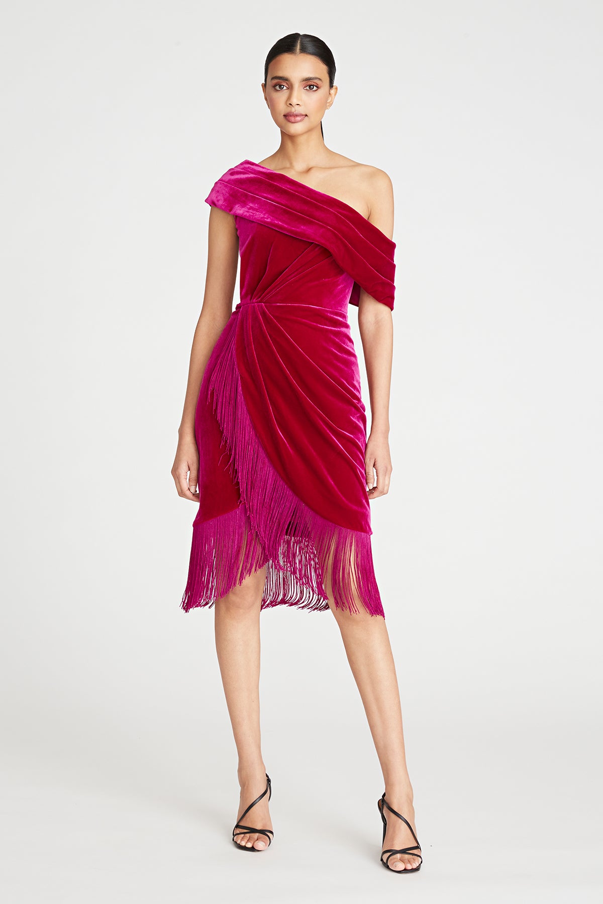 dress the population aspen dress Dress the Population Women's Pleated Satin Gown - Green