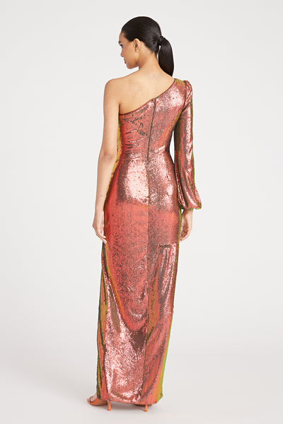Myra One Shoulder Sequin Gown