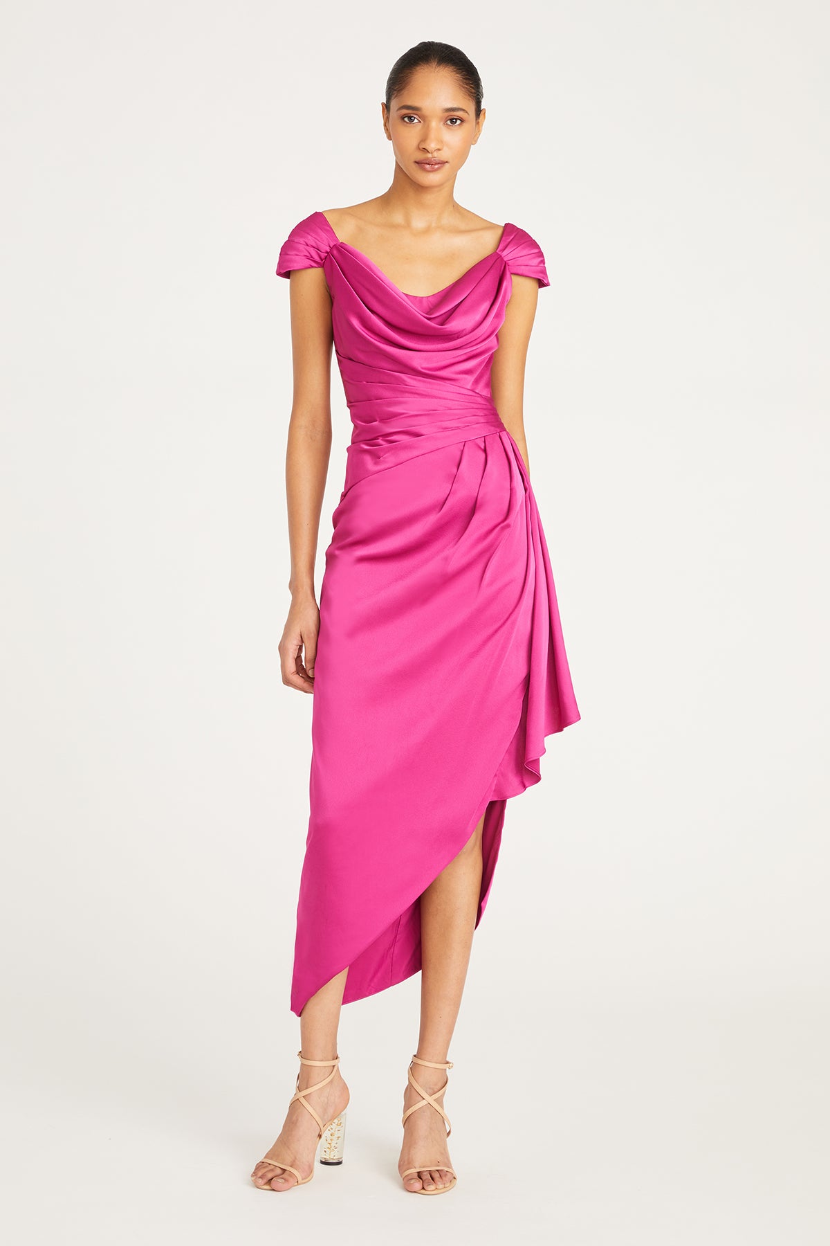 Ellery Cowl Neck Draped Gown