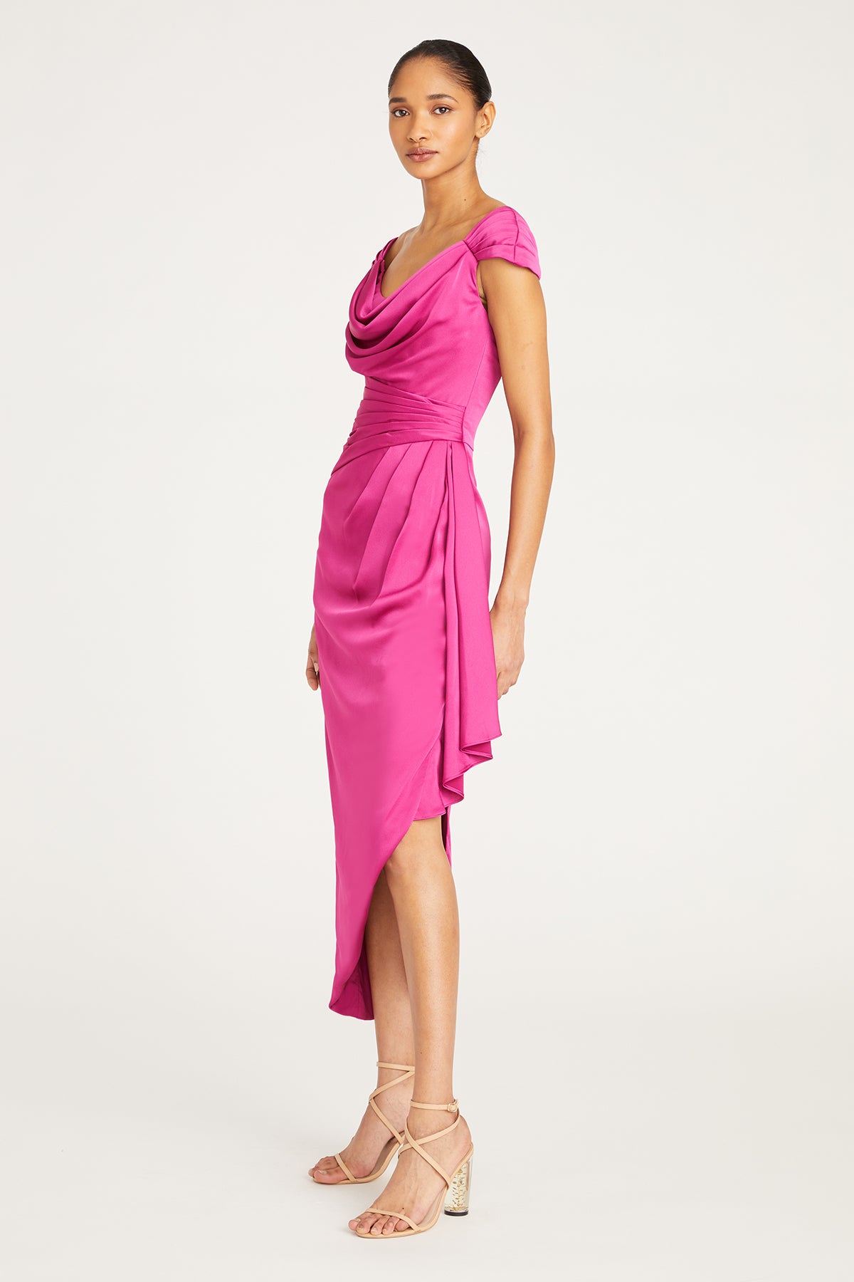 Ellery Cowl Neck Draped Gown