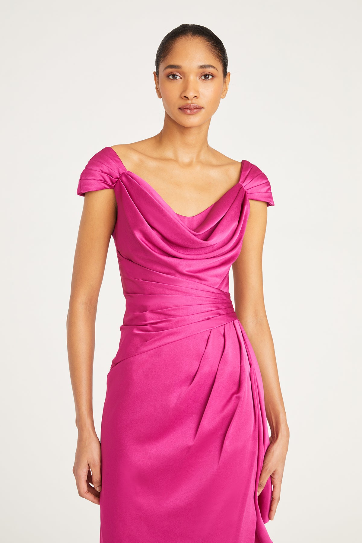 Ellery Cowl Neck Draped Gown