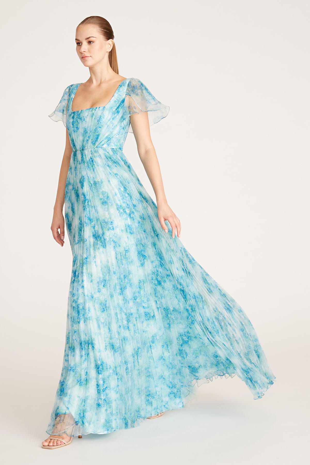 Amryn Draped A Line Gown