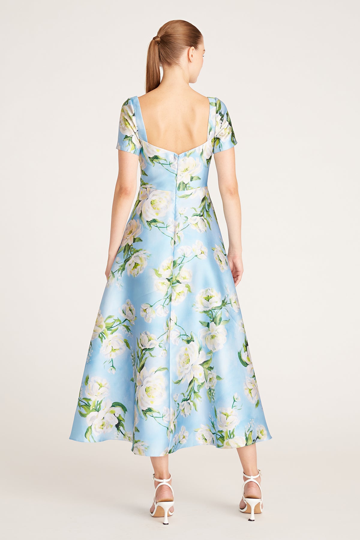 Anisa Tea Length Mikado Dress โ THEIA