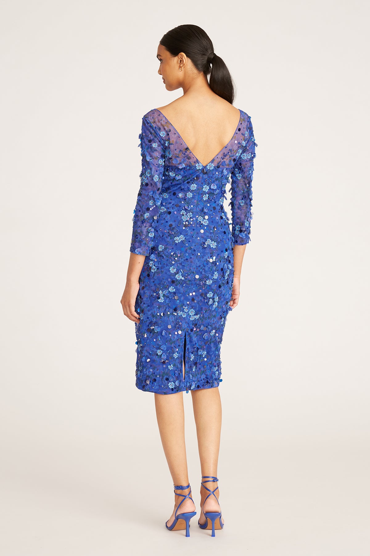 Elodie V Neck Beaded Dress