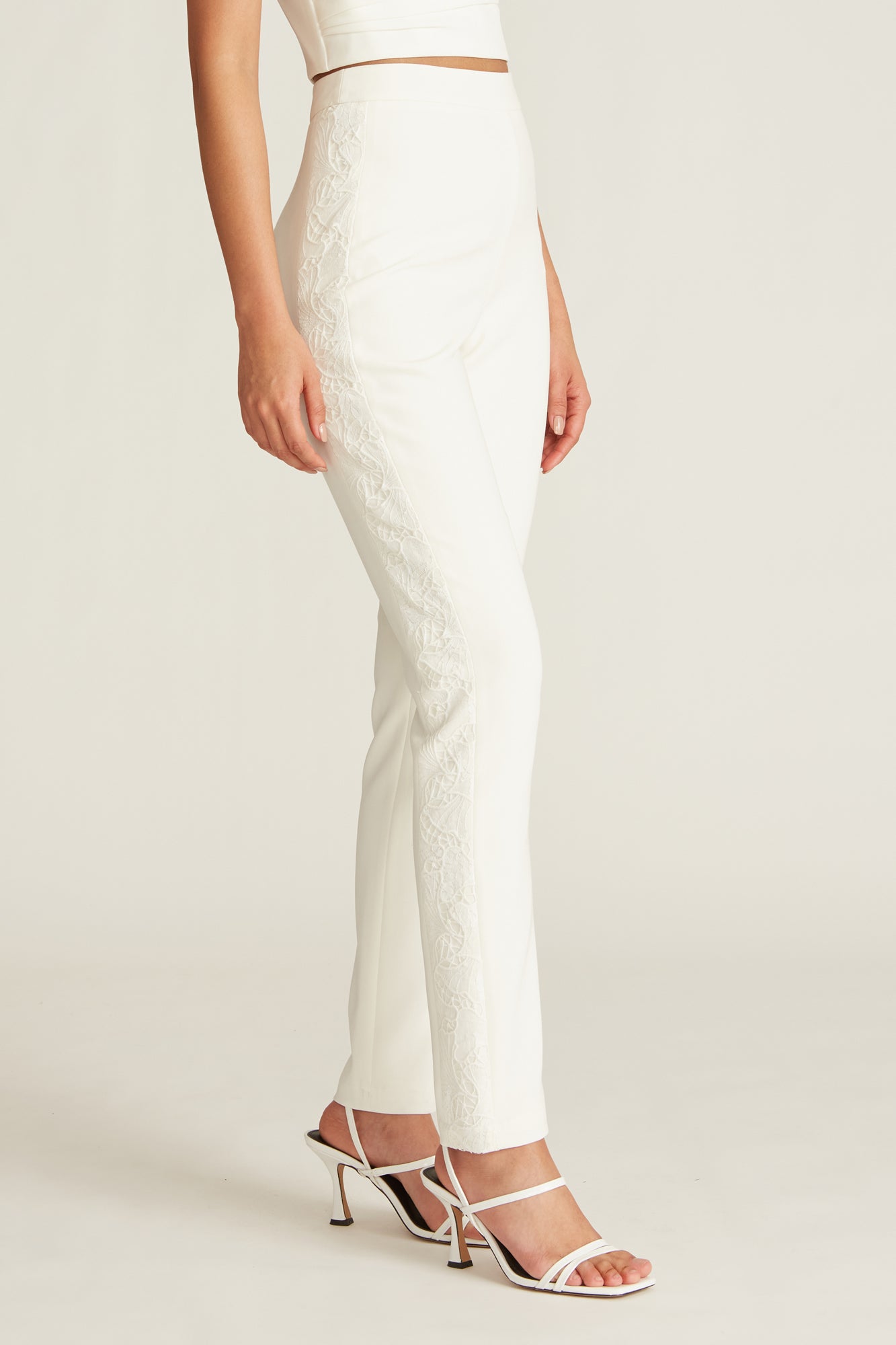 Shelby Lace Tuxedo Stripe Pant