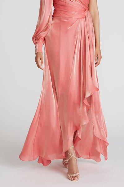 Bianca Ruffle Wrap Midi Skirt