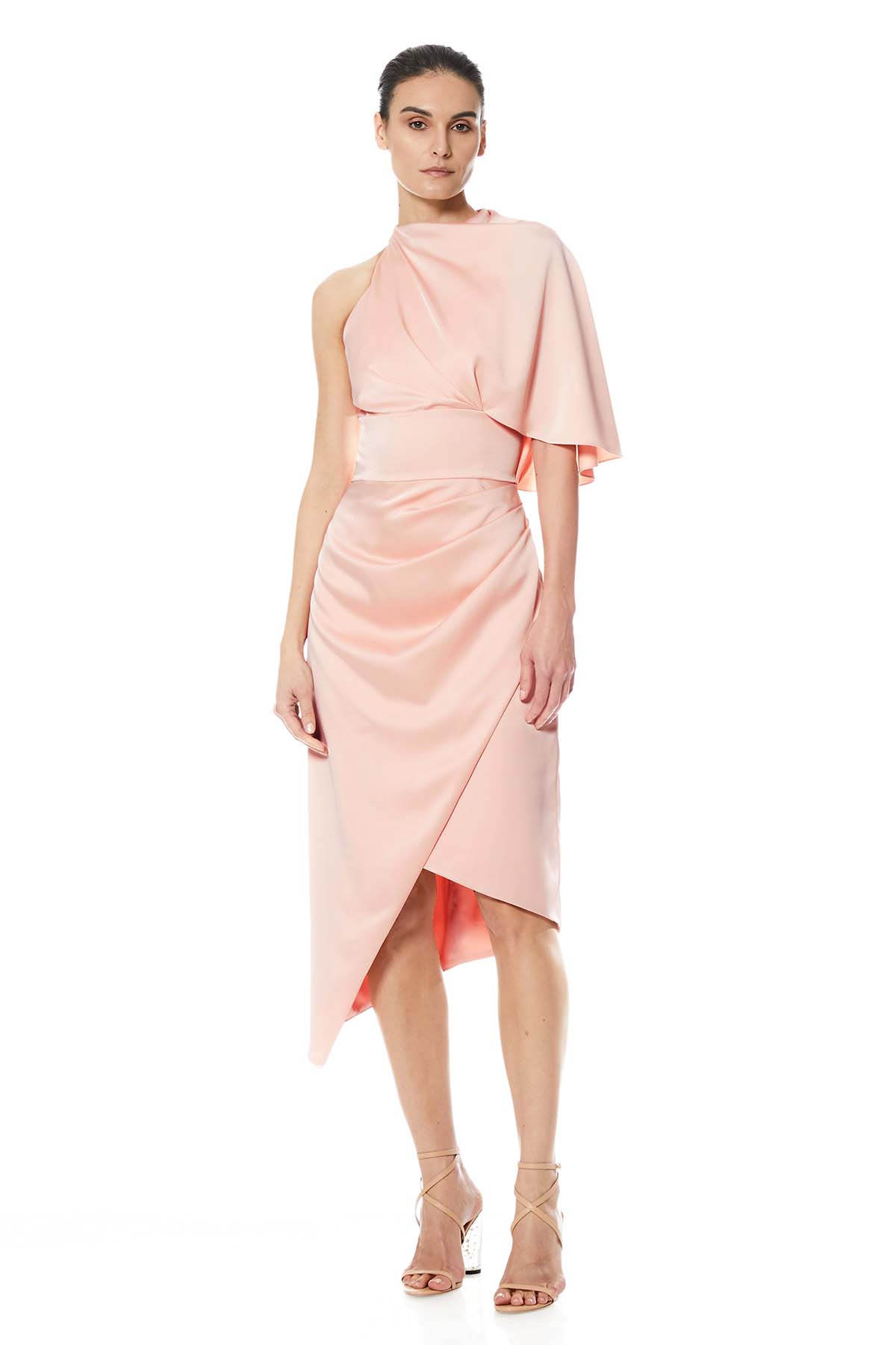 Bria Cape Wrap Cocktail Dress